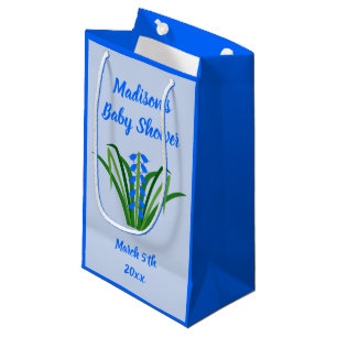 Baby Boy Bluebell Blumen Frühling Baby Shower Kleine Geschenktüte