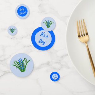 Baby Boy Bluebell Blumen Frühlings-Baby-Party Konfetti
