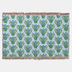 Baby Boy Bluebell Blumen Frühlingsmuster Decke