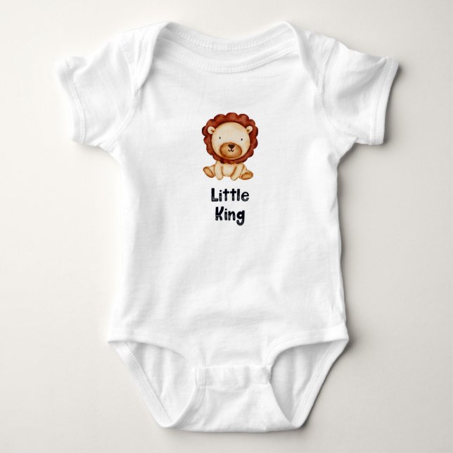 Baby Boy Bodysuit Little King Strampler (Vorderseite)