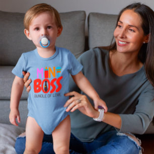 Baby Boy Boss Liebe Milk Flaschenrattle Strampler