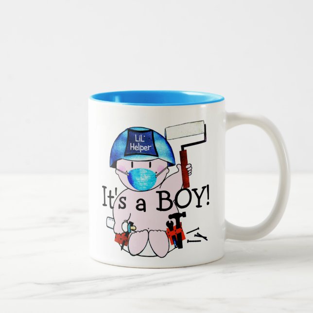 Baby Boy Carpenter Stud Tasse (Rechts)