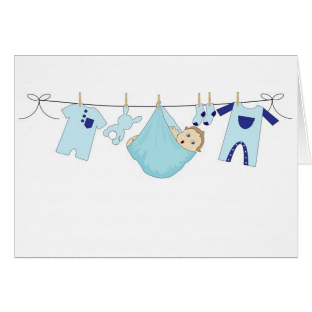 Baby Boy Clothes Line (Vorderseite (Horizontal))