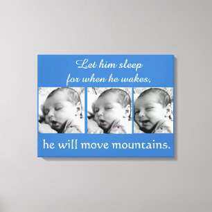 Baby Boy Collage, 3 Fotos Leinwanddruck