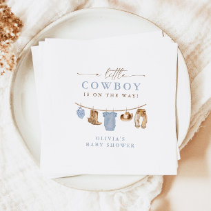 Baby Boy Cowboy Wäscheleine Baby Shower Serviette