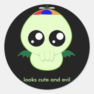 Baby Boy Cthulhu Runder Aufkleber