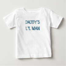 Baby Boy "DADDY'S L'IL MAN" Cotton Bodysuit