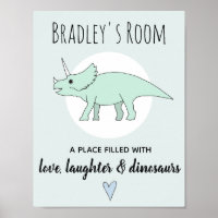 Baby Boy Doodle Dinosaur Triceratops Name Kinderzi