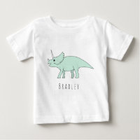 Baby Boy Doodle Triceratops Dinosaurier mit Namen