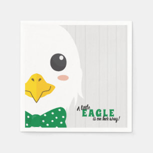 Baby Boy Eagle Green Baby Dusche Napkins Serviette