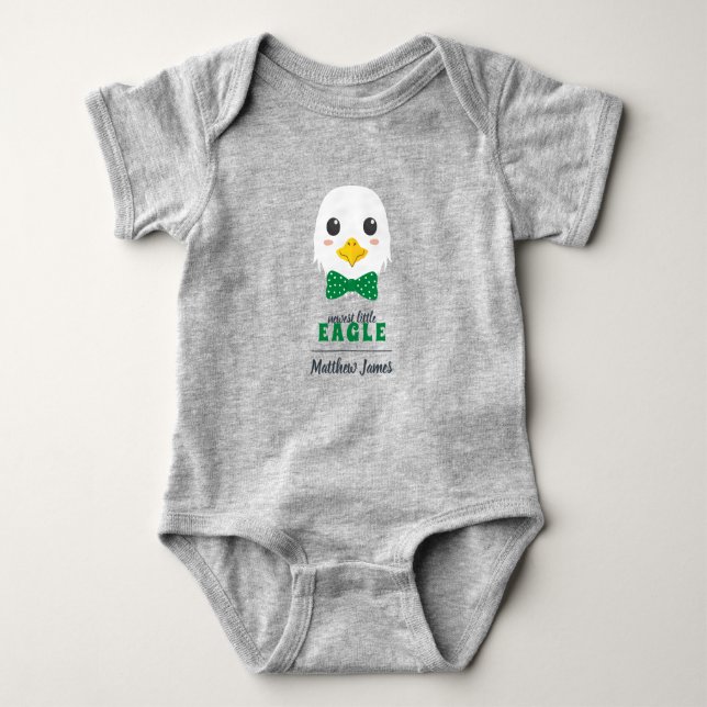 Baby Boy Eagle Green Bodysuit Strampler (Vorderseite)