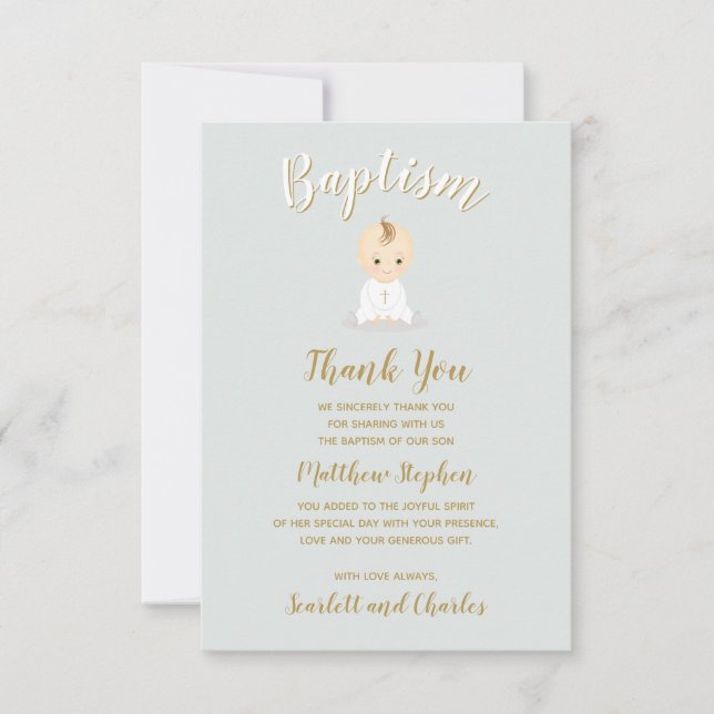 Baby Boy Einladung (Vorderseite)