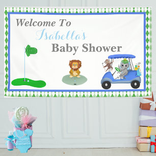 Baby Boy Elephant & Affendusche Banner