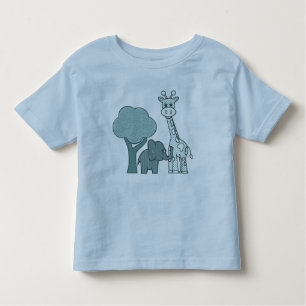 Baby Boy Elephant und Giraffe Kleinkind T-shirt