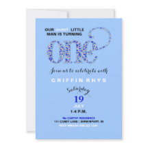 Baby Boy First Birthday Blue Sprinkles