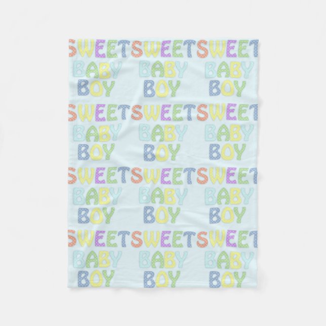 Baby Boy Fleece Blanket (Vorderseite)