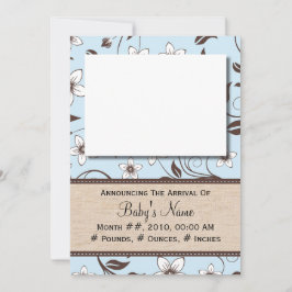 Baby Boy Floral Ankündigung