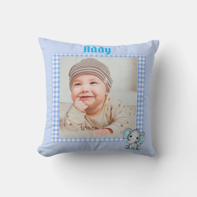 Baby Boy Foto Kissen (Vorderseite)