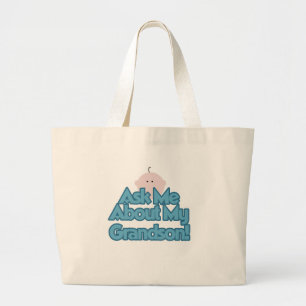 Baby Boy Fragte über meine Grandson Tshirts und Ge Jumbo Stoffbeutel
