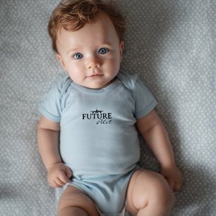 Baby Boy Future Pilot Flugzeug Aviator Minimalist Strampler
