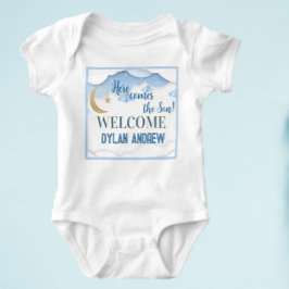 Baby Boy Geschenk! Begrüßen Sie ihn damit Baby Strampler