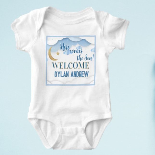 Baby Boy Geschenk! Begrüßen Sie ihn damit Strampler (Von Creator hochgeladen)