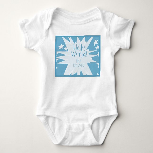 Baby Boy Geschenk! Dusche mit diesem Strampler (Vorderseite)