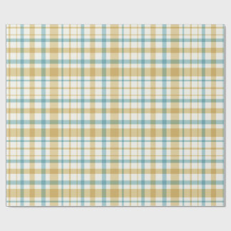 Baby Boy Gift Wrap | Blue Gingham Check Geschenkpapier