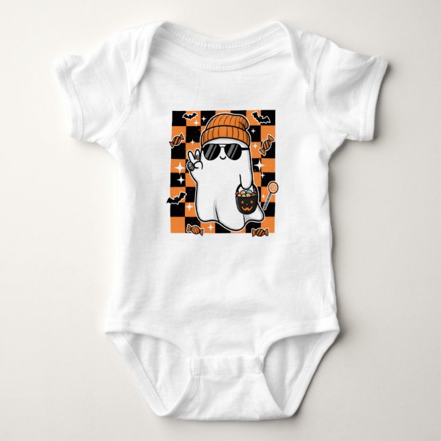 Baby Boy Halloween-Shirt Baby Strampler (Vorderseite)
