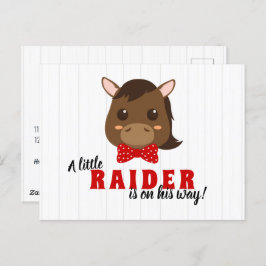 Baby Boy Horse Baby Dusche Einladung Postkarte