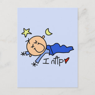 Baby Boy Ich halte ein Nickerchen Postkarte