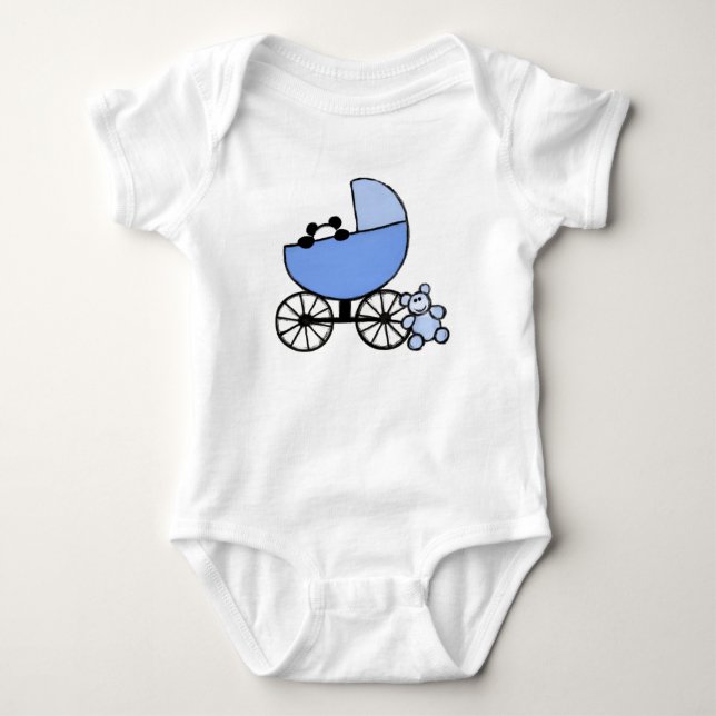 Baby Boy in Cradle - T - Shirt (Vorderseite)