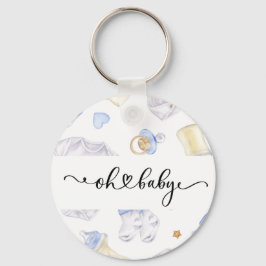 Baby Boy Keychain | Baby Shower Favor Keepsake Schlüsselanhänger