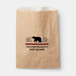 Baby Boy Kraft Bear Lumberjack Fevor Bags Geschenktütchen