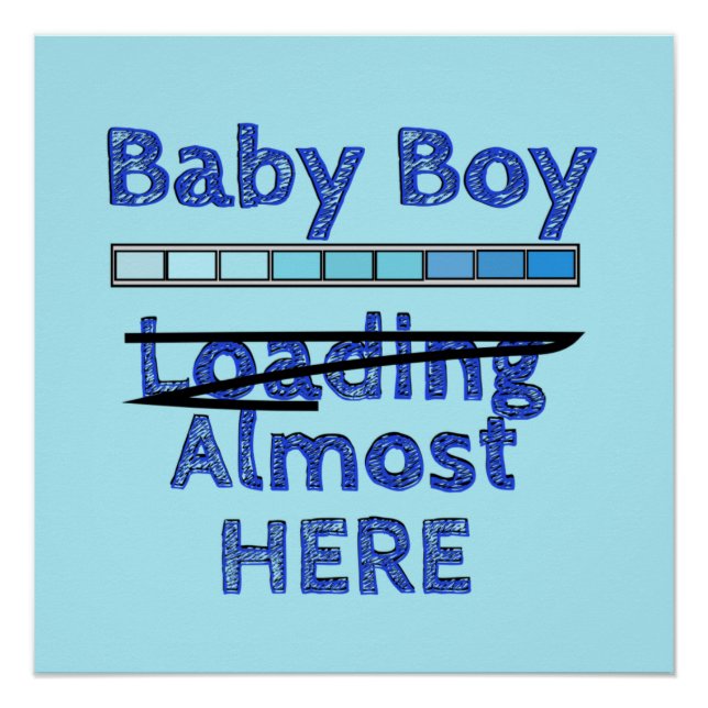 Baby Boy Ladung - Neunter Monat Poster (Vorderseite)
