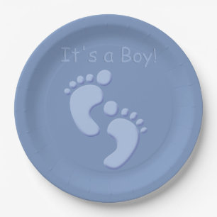Baby Boy Little Feet Baby Duschpapier Teller