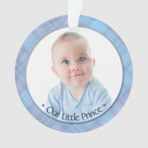 Baby Boy Little Prince First Christmas Keepake Ornament