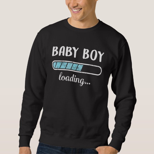 Baby Boy Loading Family Friends Spaß Trendy Posit Sweatshirt (Vorderseite)
