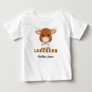 Baby Boy Longhorn Burnt Orange T-shirt