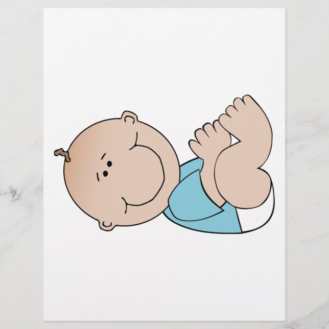 Baby Boy Lying Flyer (Vorne)