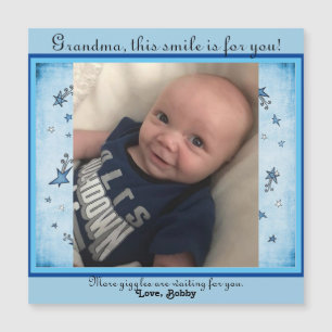 Baby Boy Magnetic Picture Card für Großmutter Magnetkarte