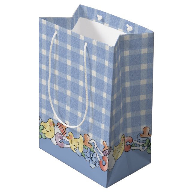 Baby Boy Mittlere Geschenktüte (Rückseite Schrägansicht)