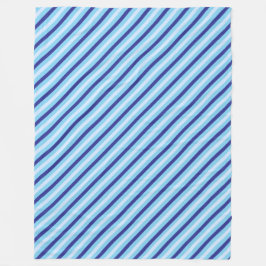 Baby Boy Navy Blau und Türkis Streifen Fleecedecke