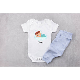 Baby Boy on Clouds Bodysuit Strampler