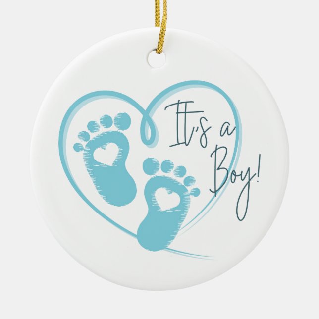 Baby Boy Ornament (Vorne)