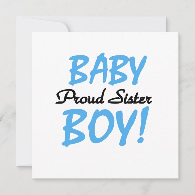 Baby Boy Proud Schwester Geschenke (Vorderseite)