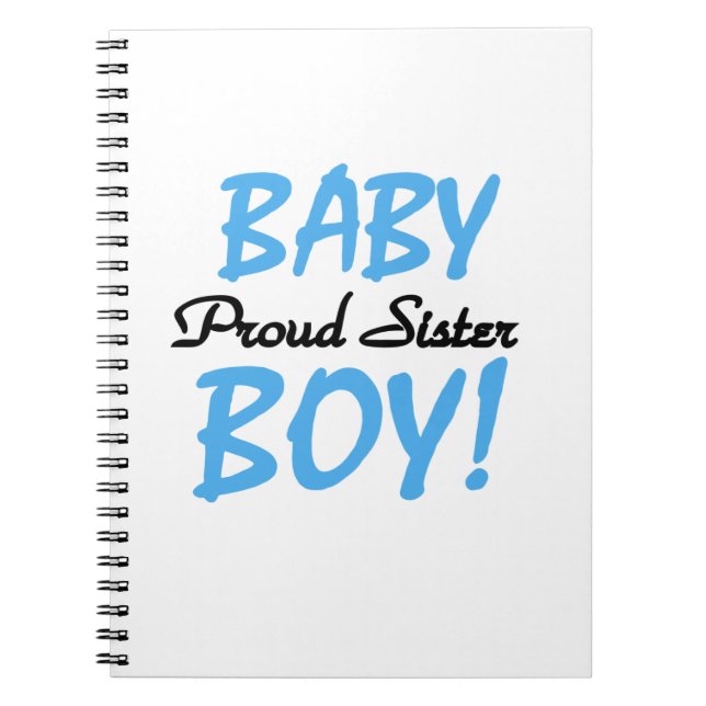 Baby Boy Proud Schwester Geschenke Notizblock (Vorderseite)