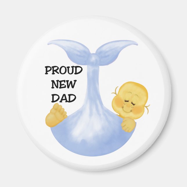 Baby Boy Proud Vater Magnet (Vorne)
