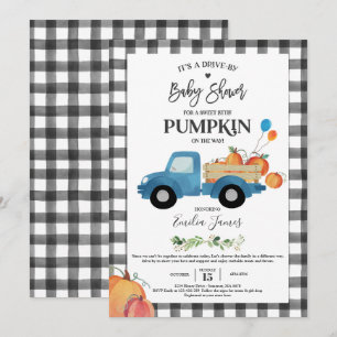 Baby Boy Pumpkin Truck Pumpkin Fall Baby Dusche Einladung