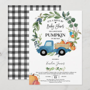 Baby Boy Pumpkin Truck Pumpkin Fall Babydusche Einladung